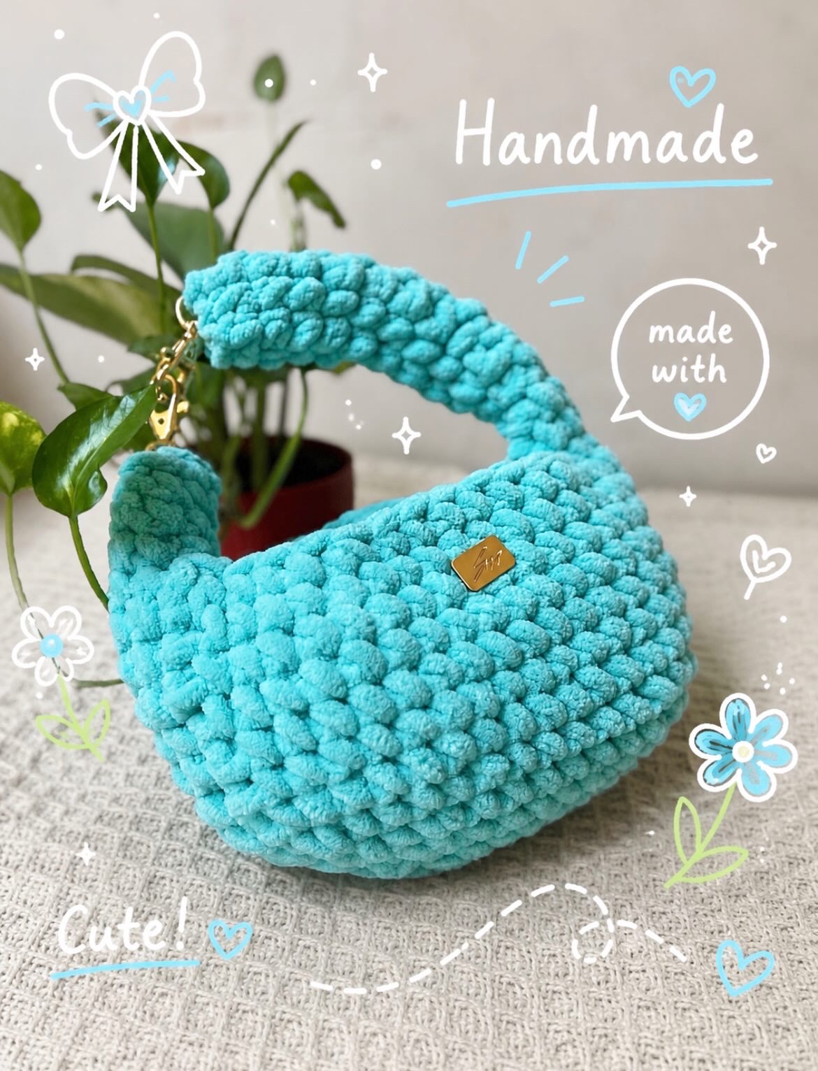 Blue purse