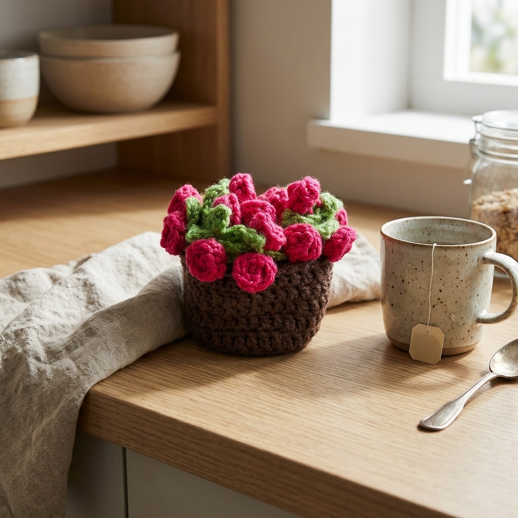Flower rose coaster alternate view 3