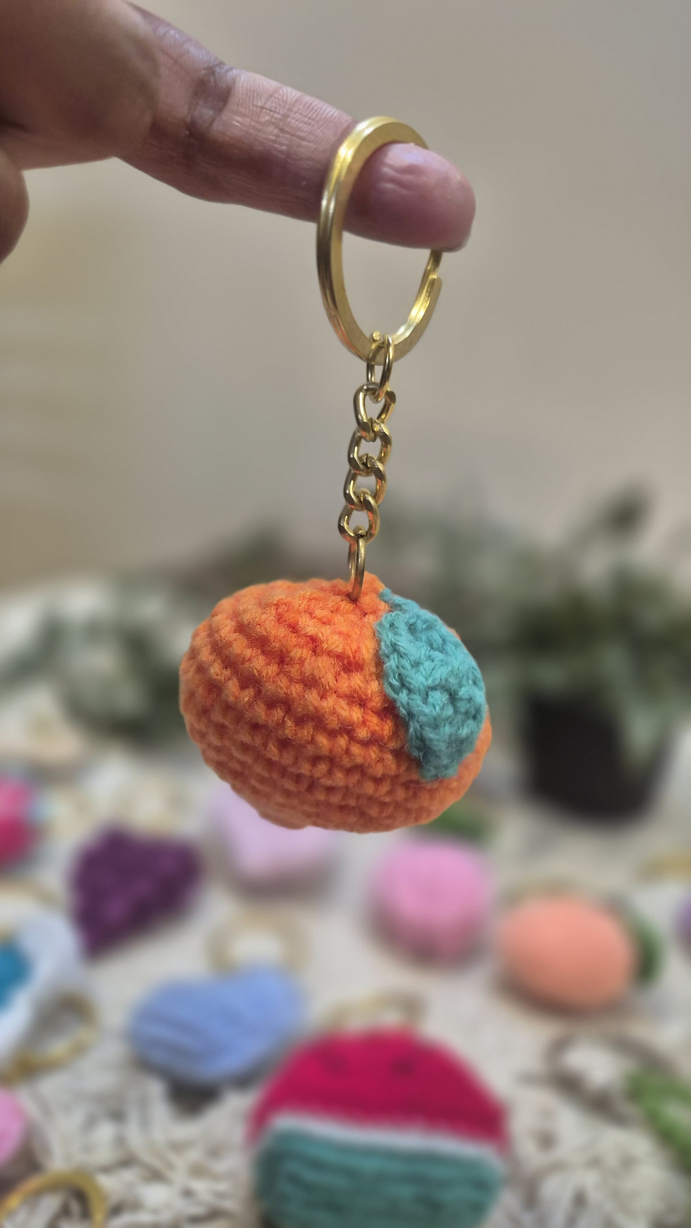 Orange keychain