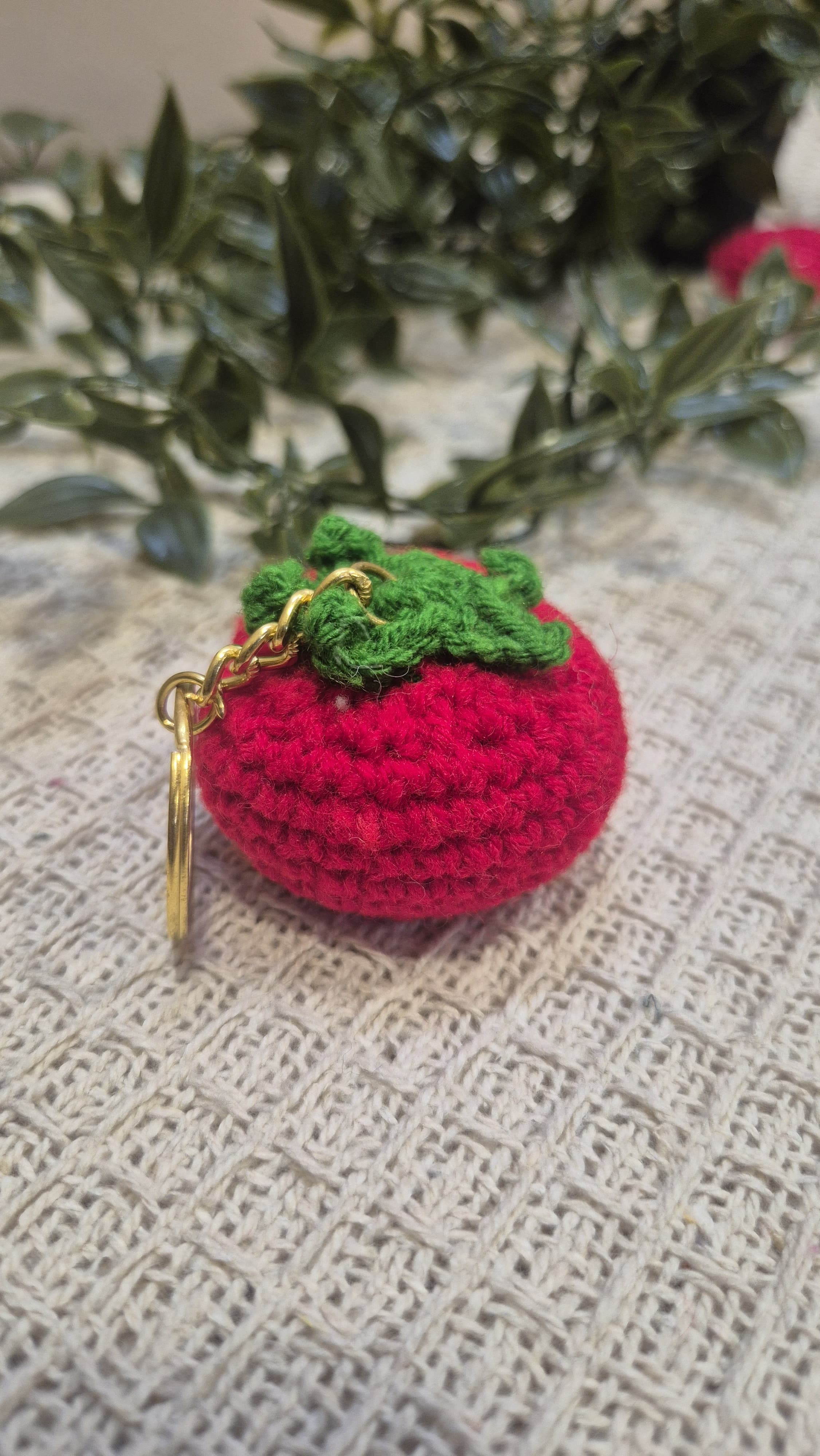 Tomato keychain
