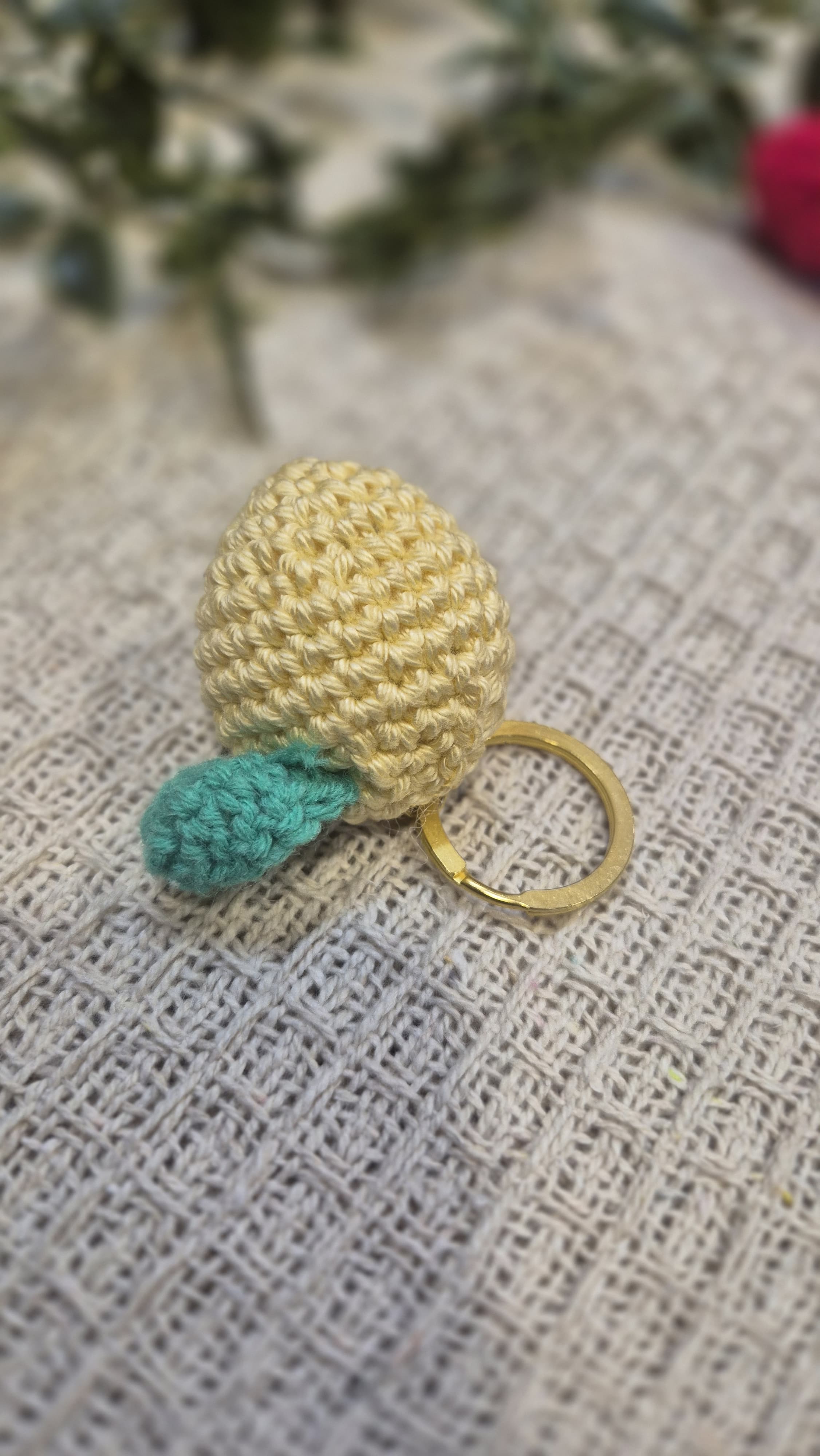 Yellow keychain
